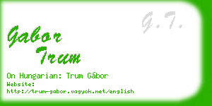 gabor trum business card